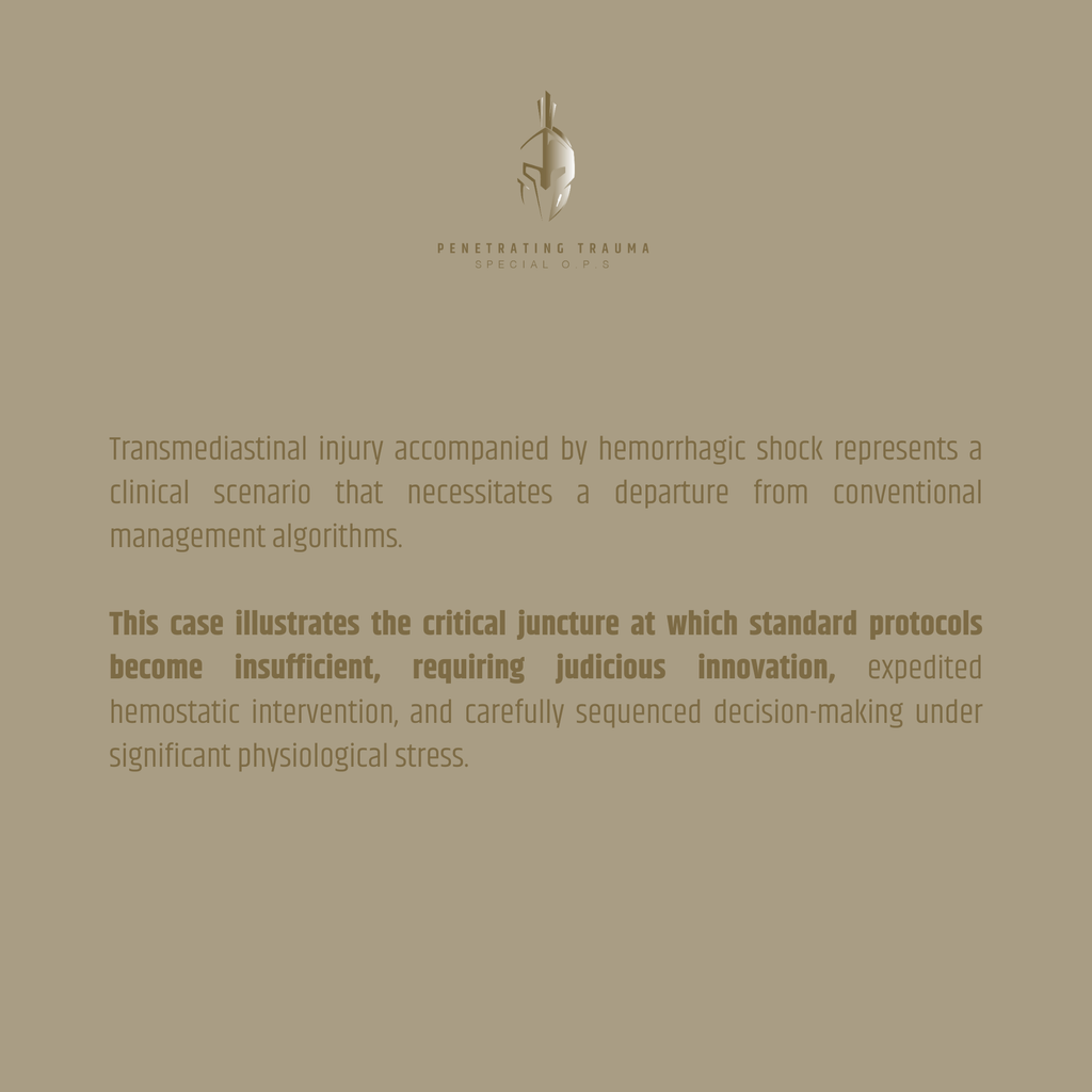 Case 2: Transmediastinal Trauma with Aortic Arch Injury